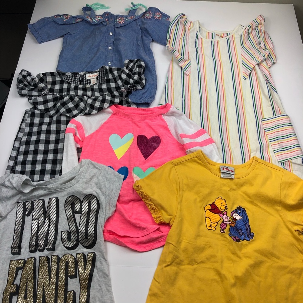 Girls size 6/6x Bundle Lot tops and dress EUC